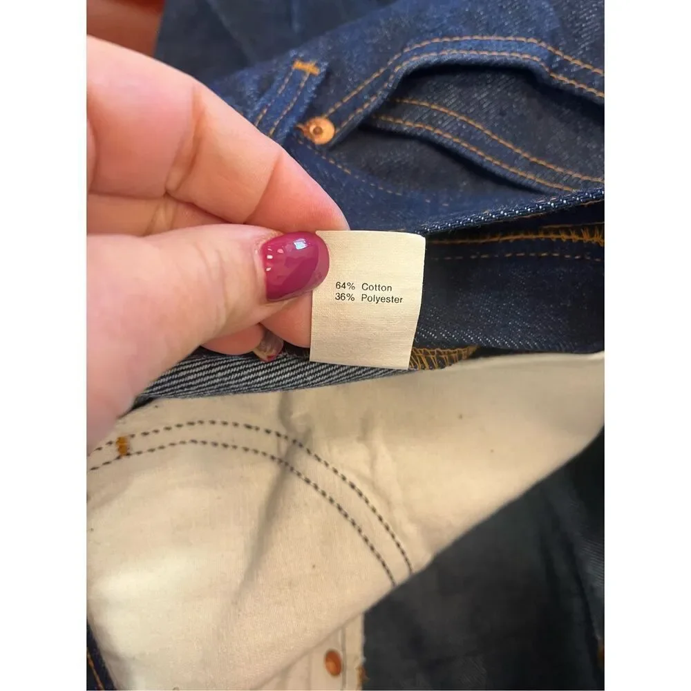Vintage Plain Pockets JC Penny Jeans sz 40X30 NWOT